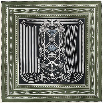 HERMES Grand Tralala シルクバンダナ 55x55 スカーフ 26シーズン H044286S 03 154343981