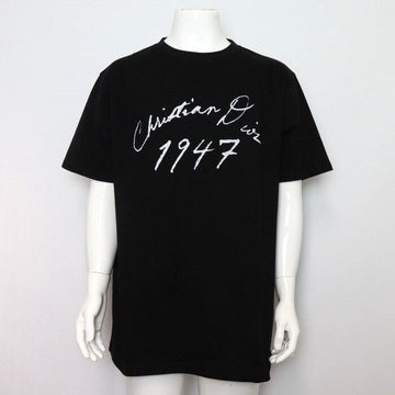 DIOR 493J696F0554 Baumwoll T-Shirt mit weißem Logo 1947 für Herren und Damen 154344097