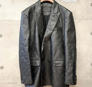 GUCCI GG Logo Blazer Jacke Schwarz E082002 148410260