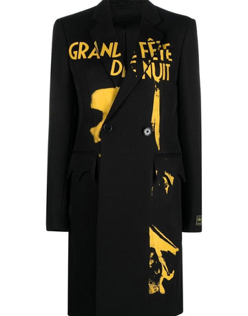 Raf Simons Women's UNIFORM Pocket & Print Classic Coat 222W615C300010099 40723941