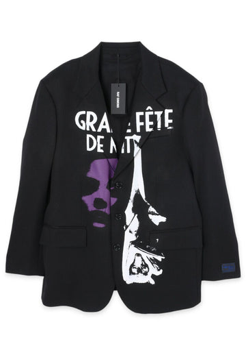 RAF SIMONS Oversized Blazer mit Taschenprint 222M545C300010099 40393605