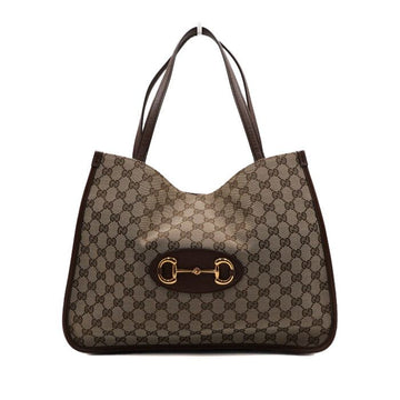 GUCCI 1955 Pferdebit Canvas Tote- und Schultertasche 623694 154406521