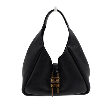 GIVENCHY Mini G Hobo Tote Bag aus schwarzem gegribeltem Leder AA62273 154406560