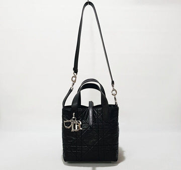 Dior Crinkled Small Vertical Tote Bag Black M2835PNUC 154408822