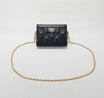 GUCCI Embroidered Matelassé Mini Chain Crossbody Bag 702228 154408910