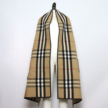 Burberry Fringe Check Pocket Giant Women's Cape Shawl Cloak 8049692 154409096