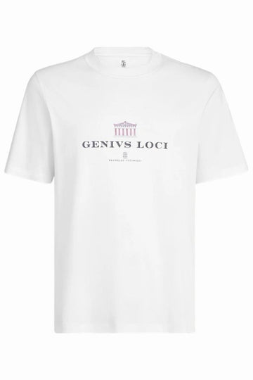 BRUNELLO CUCINELLI GENIUS LOCI プリンティング 半袖Tシャツ M0B138520 CFC06 1979 154426643