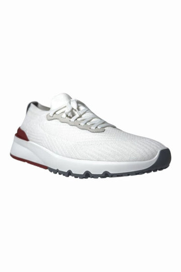 BRUNELLO CUCINELLI コットンレザーランナースニーカー MZUPMBO252 CJ987 1977 154426666