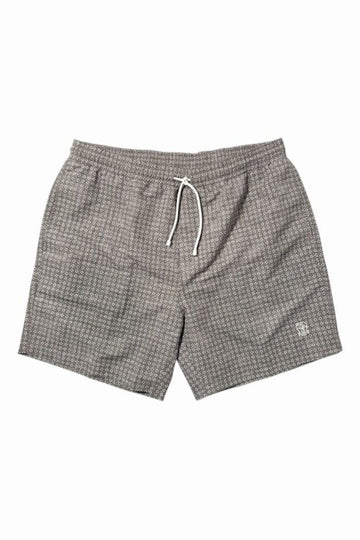 Brunello Cucinelli Embroidered Logo Nylon Check Swim Shorts MR847043 CAP38 1983 154426764