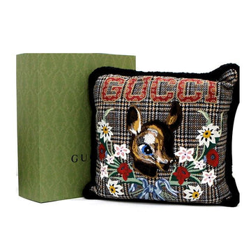 Gucci Embroidered Check Cushion 50x50 aa62378 154442354