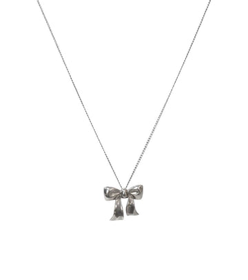 Tiffany & Co Ribbon Silver Necklace 54046 154507728