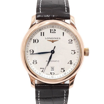 Longines 18K Pink Gold Master Collection 385MM Automatic Leather Band Men's Watch 385MM 154508935