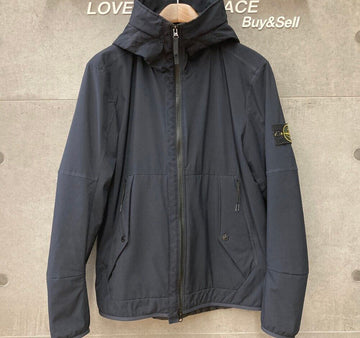 STONE ISLAND Softshell-Primaloft-Hoodie-Jacke Navy B01885 148410291