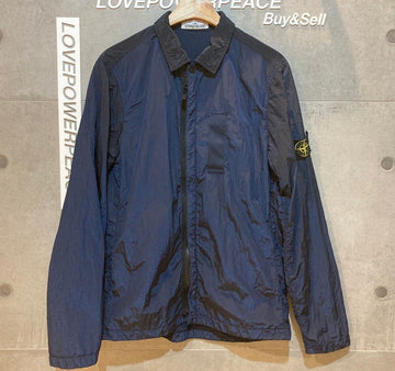 STONE ISLAND Nylon Wappen Jacke Navy D010201 148410334