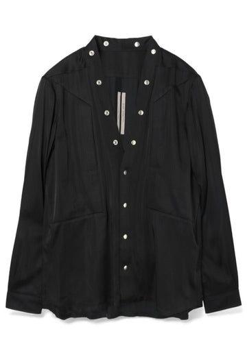 RICK OWENS Fogpocket Hemd Schwarz RU01E5287 SCH 09 131113645