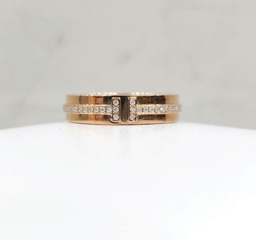 TIFFANY & CO 18k ネロウ ダイヤモンド リング 18K ローズゴールド 5.5 130792993