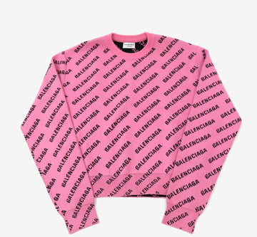 Balenciaga Logo Sweater Knit Pink M 8316535467 154536004