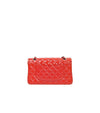 CHANEL Red Medium Patent Double Flap Classic Shoulder Bag 48271 154536154 [P]