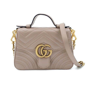 Gucci Marmont Mini Top Handle Crossbody Bag (547260) 154536368