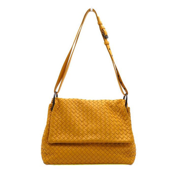 BOTTEGA VENETA Gelbe Intrecciato Nappa Klappen Schultertasche 522874 154565311