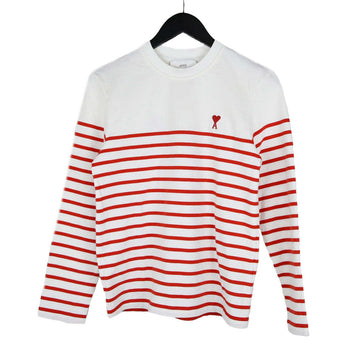 AMI Stripe Heart Long Sleeve Tee 13674 154568550