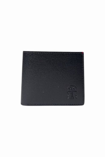 Brunello Cucinelli Engraved Logo Calf Leather Wallet 154581312