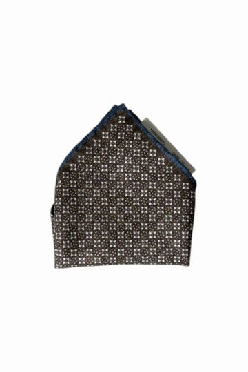 Brunello Cucinelli Classic Pattern Silk Pocket Square 154581323