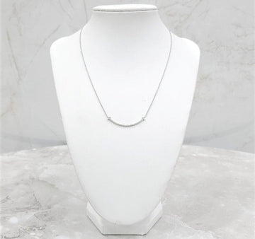 TIFFANY & CO ダイヤモンドスマイルホワイトゴールドネックレススモール 63104949 140444124