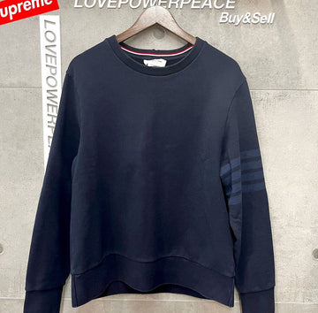 THOM BROWNE サークリング アームバンド スウェットシャツ ネイビー MJT248AE012811 148410086