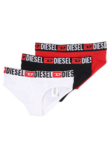 DIESEL 3パック アンダーパンツ ブラック ホワイト レッド A17519 0NJAP E6969 154661621