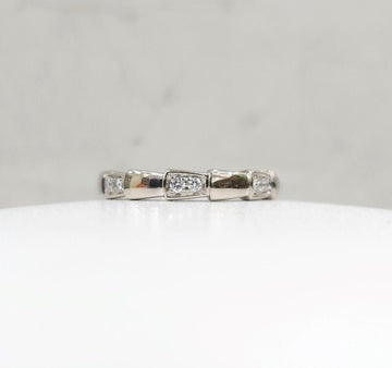 BULGARI 18k ダイヤ セルペンティ バイパーリング 18K ホワイトゴールド 57号 353381 150946999