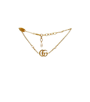GUCCI パールダブルGゴールドブレスレット54300 154667308