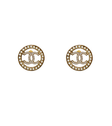 CHANEL Pearl CC Earrings 52482 154667319