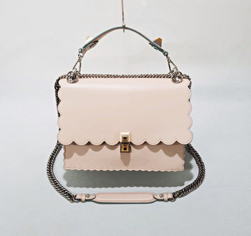 FENDI Kan I Scallop Chain Tote Shoulder Bag 154409029