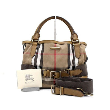Burberry House Check Gold Logo Tote Bag and Shoulder Bag 3763774 154670318