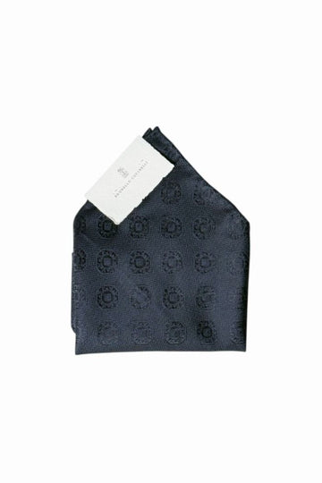 Brunello Cucinelli Medallion Pattern Silk Pocket Square 26SS 154682818