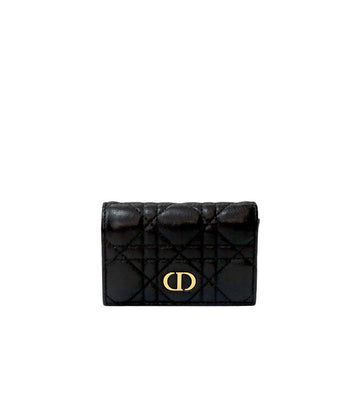 Dior Black Caro Card Wallet 52601 154700871