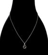 GUCCI ブラックインターロッキングGシルバーネックレス 53687 154701295 [P]