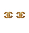 CHANEL Black Enamel Gold CC Earrings 51033 154701286 [P]