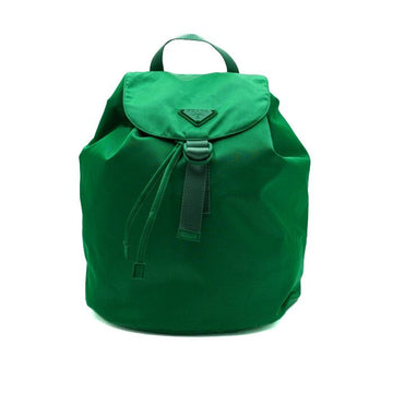 Prada Green Emerald Re-Nylon Triangle Logo Unisex Backpack 2VZ125 154714269