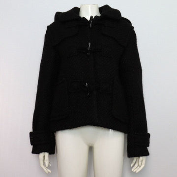 CHANEL Alpaca Blend Tweed Hooded Duffle Jacket Women 154718989