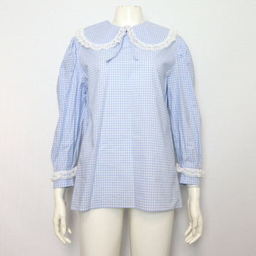 MIU MIU チェックボウネックウィメンズシャツ AA62551 154759594