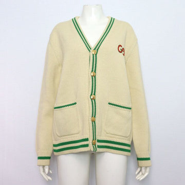 GUCCI コットンパイナップルロゴゴールドボタンユニセックスカーディガン 683098 aa62383 154759629