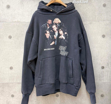 BALENCIAGA スピードハンター プリンティング フード ブラック 541706 154773470