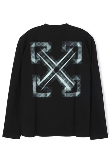 OFF WHITE VIBE ARROW ロングスリーブ Tシャツ ブラック stamp: OMAB086S25JER0031041 125864684