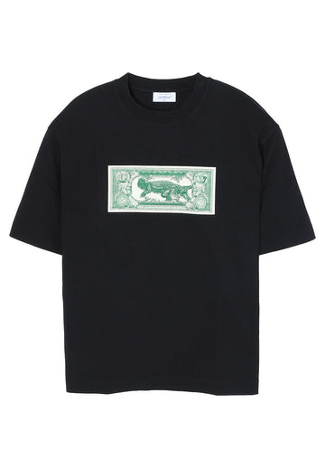 OFF WHITE BANKNOTE ARROW 半袖Tシャツ ブラック OMAA120S25JER00C1058 128749753
