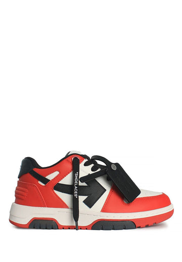 OFF WHITE Damen OOO Kalbsleder Sneakers Rot & Schwarz OWIA259S23LEA0012510 49242671