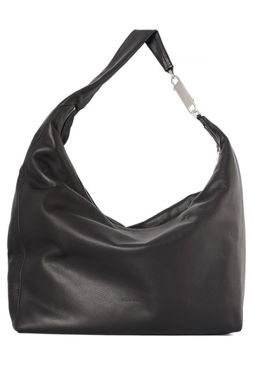 RICK OWENS GEMINI BAG Schwarz Genarbtes Rindsleder RA01F0824 LCN 09 154780731