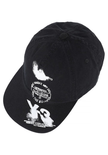 YOHJI YAMAMOTO Y3 グラフィックロゴキャップ ブラック KC3339 149400371