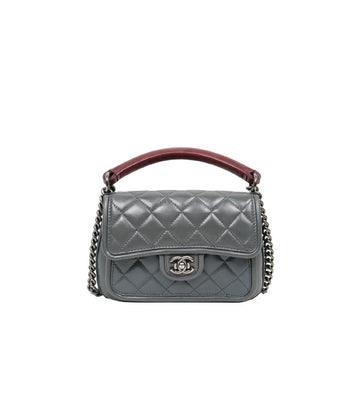 CHANEL グレー フラップ チェーン 2WAYバッグ 54649 154784262